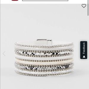 Buckle brand snake print bracelet